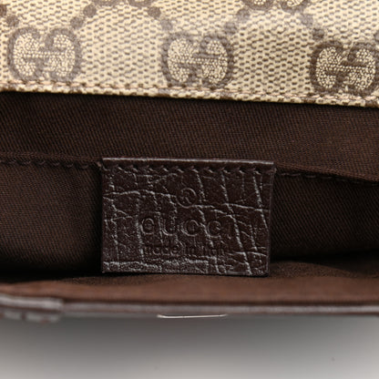 Gucci GG Monogram Plus Web Belt Bag Dark Brown 6 of 13