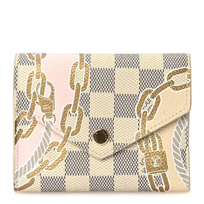 Louis Vuitton Damier Azur Nautical Victorine Wallet Gold Damier Azur 1 of 7