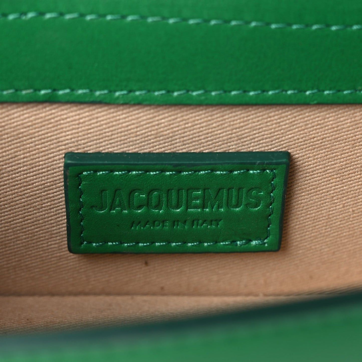 Smooth Calfskin Le Bambino Green