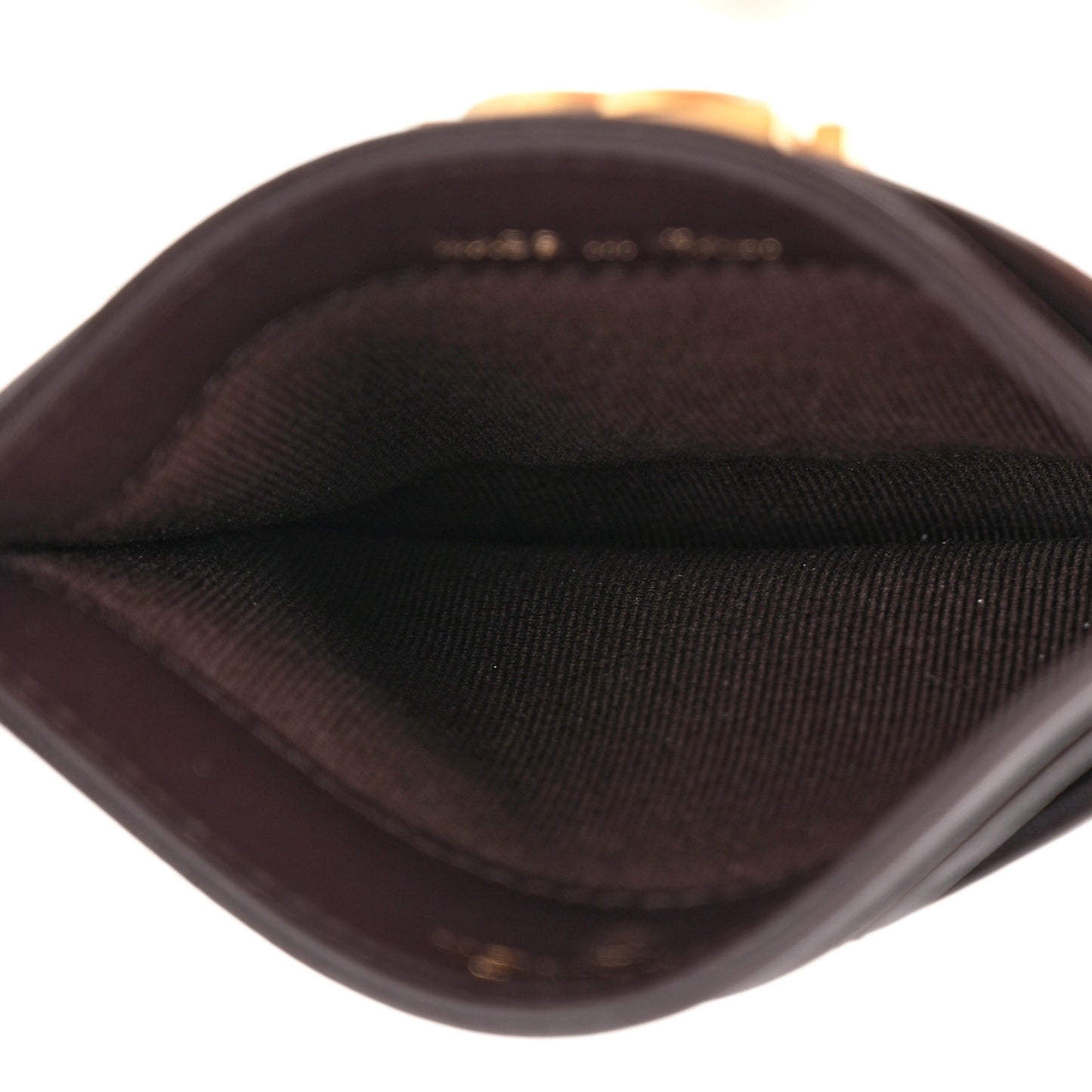 Caviar Quilted Boy Card Holder Dark Brown