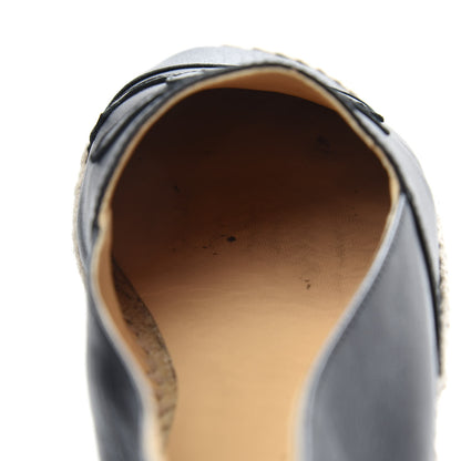 Chanel Lambskin CC Espadrilles 41 Black 9 of 13