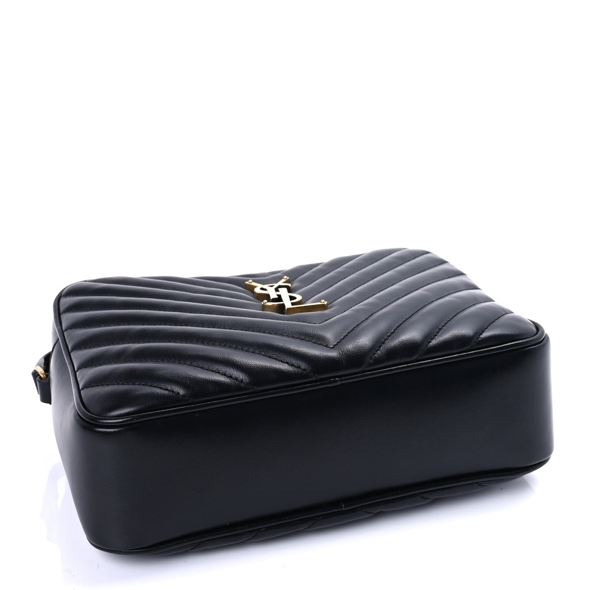Saint Laurent Calfskin Matelasse Monogram Lou Camera Bag  Black 3 of 8