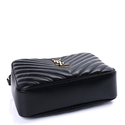 Saint Laurent Calfskin Matelasse Monogram Lou Camera Bag  Black 3 of 8