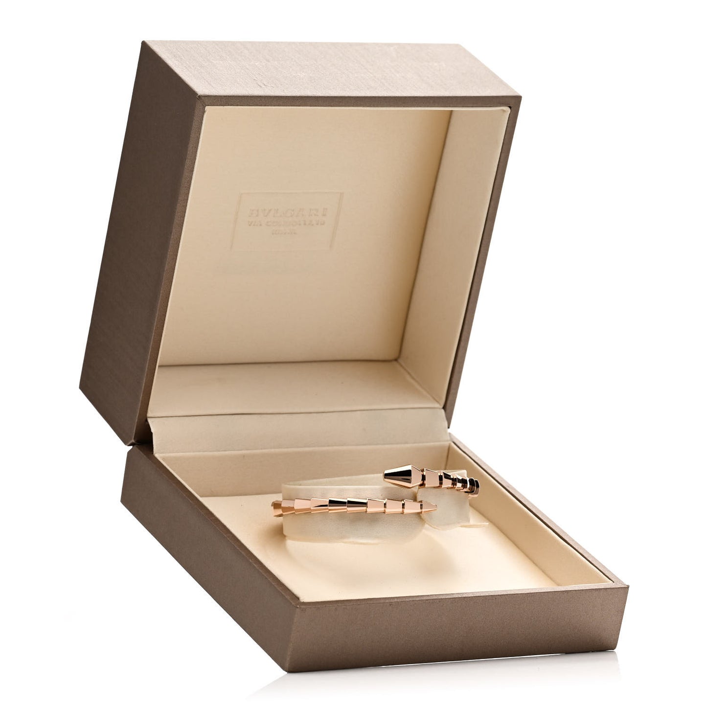 18K Rose Gold Serpenti Viper Bracelet S