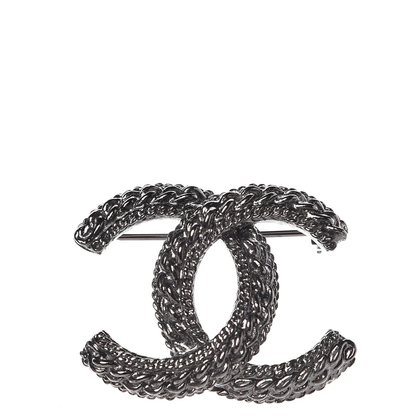 Ruthenium Chain CC Brooch