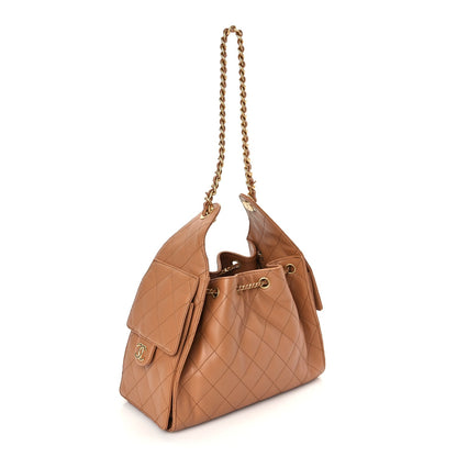 Chanel Caviar Quilted Small  25 Handbag Brown 2 of 9