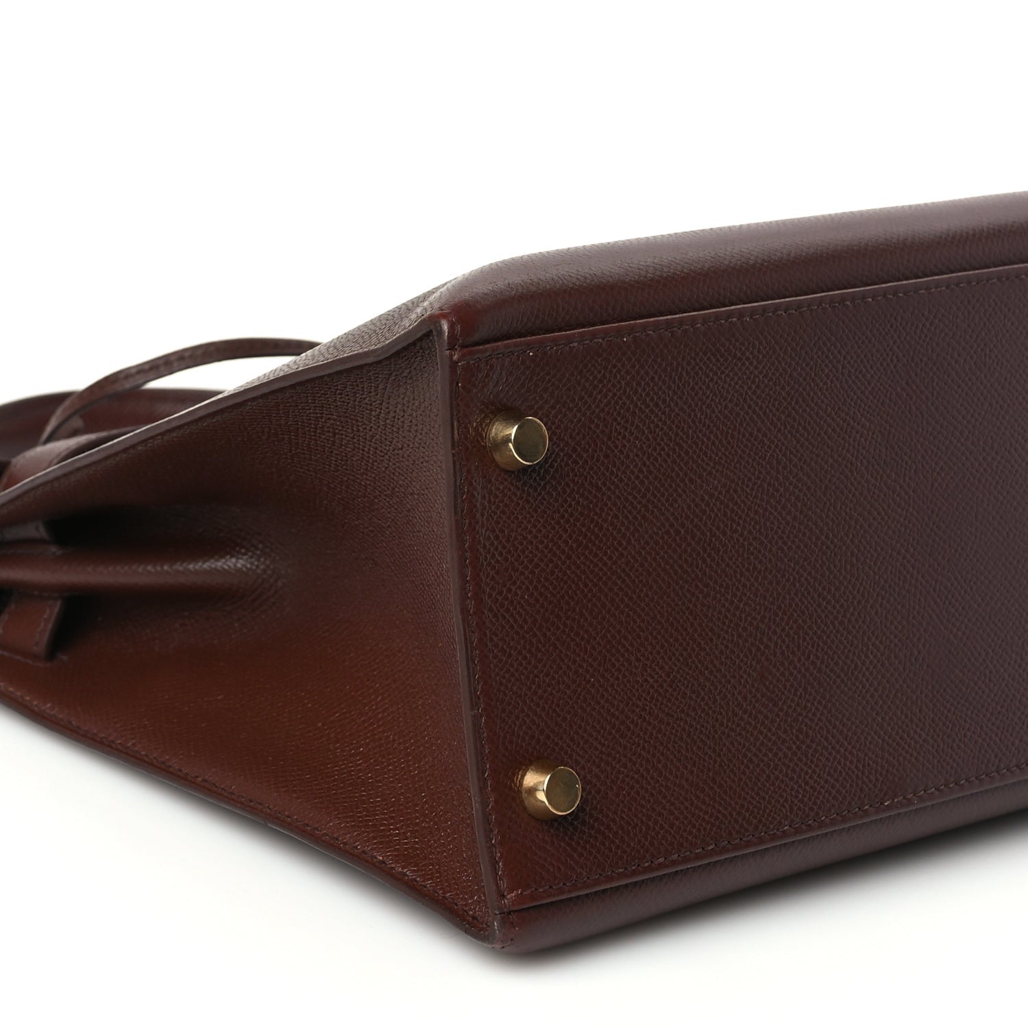 Hermes Courchevel Kelly Sellier 28 Chocolate 8 of 9