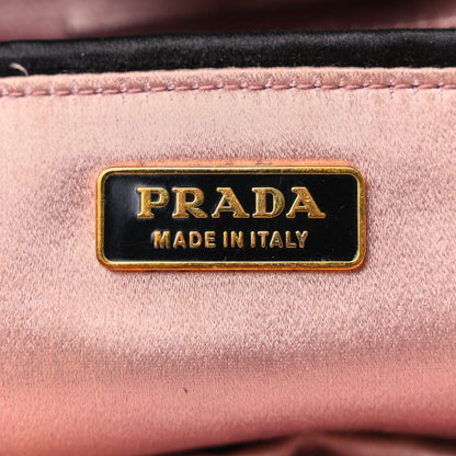 Prada Nappa Pleated Clutch Black 6 of 6