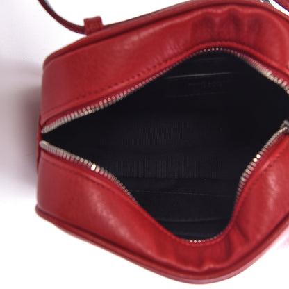 Saint Laurent Lambskin Monogram Lou Belt Bag Red 5 of 10