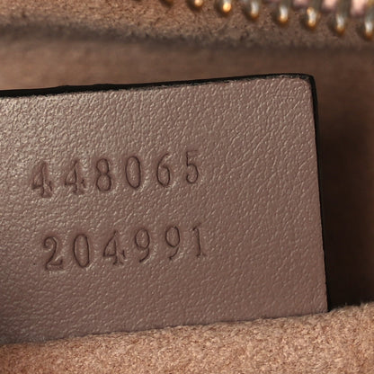 Gucci Calfskin Matelasse Mini GG Marmont Chain Shoulder Bag  Perfect Pink 6 of 9
