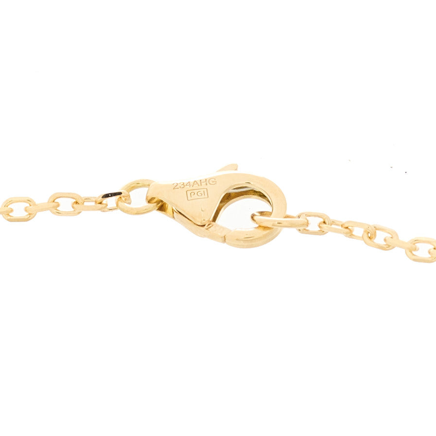 Cartier 18K Yellow Gold Diamond Pave Love Chain Bracelet 3 of 4