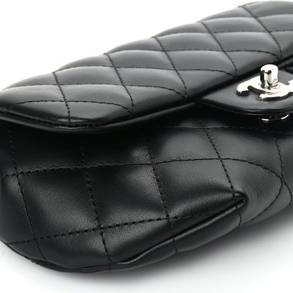 Chanel Calfskin Quilted CC Uniform Flap Belt Bag Black 8 of 9
