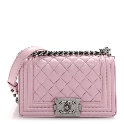 Chanel Caviar Quilted Small Boy Flap Pink 1 of 9