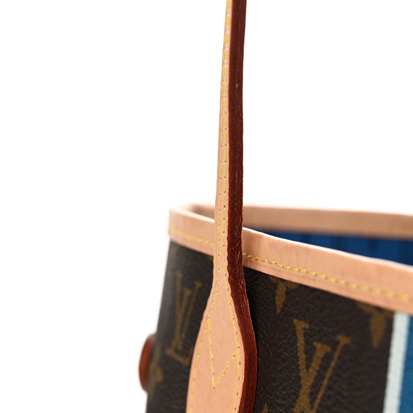 Monogram My LV Heritage Neverfull MM Blue De France White