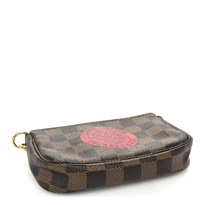 Louis Vuitton Damier Ebene Complice Trunks and Bags Mini Pochette Accessories Red 3 of 8