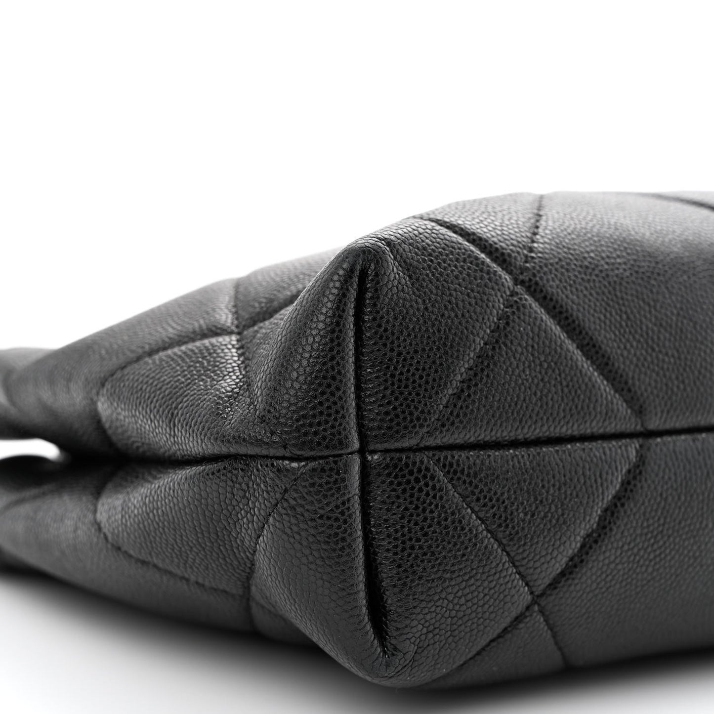 Caviar Quilted A Real Catch Clutch Black