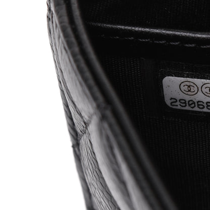 Chanel Caviar Quilted Long Boy Flap Wallet Black 10 of 14