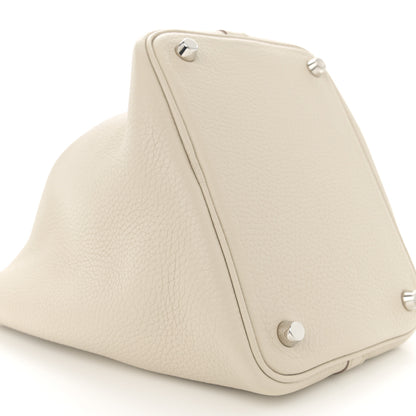 Hermes Taurillon Clemence Picotin Lock 18 PM Beton 9 of 12