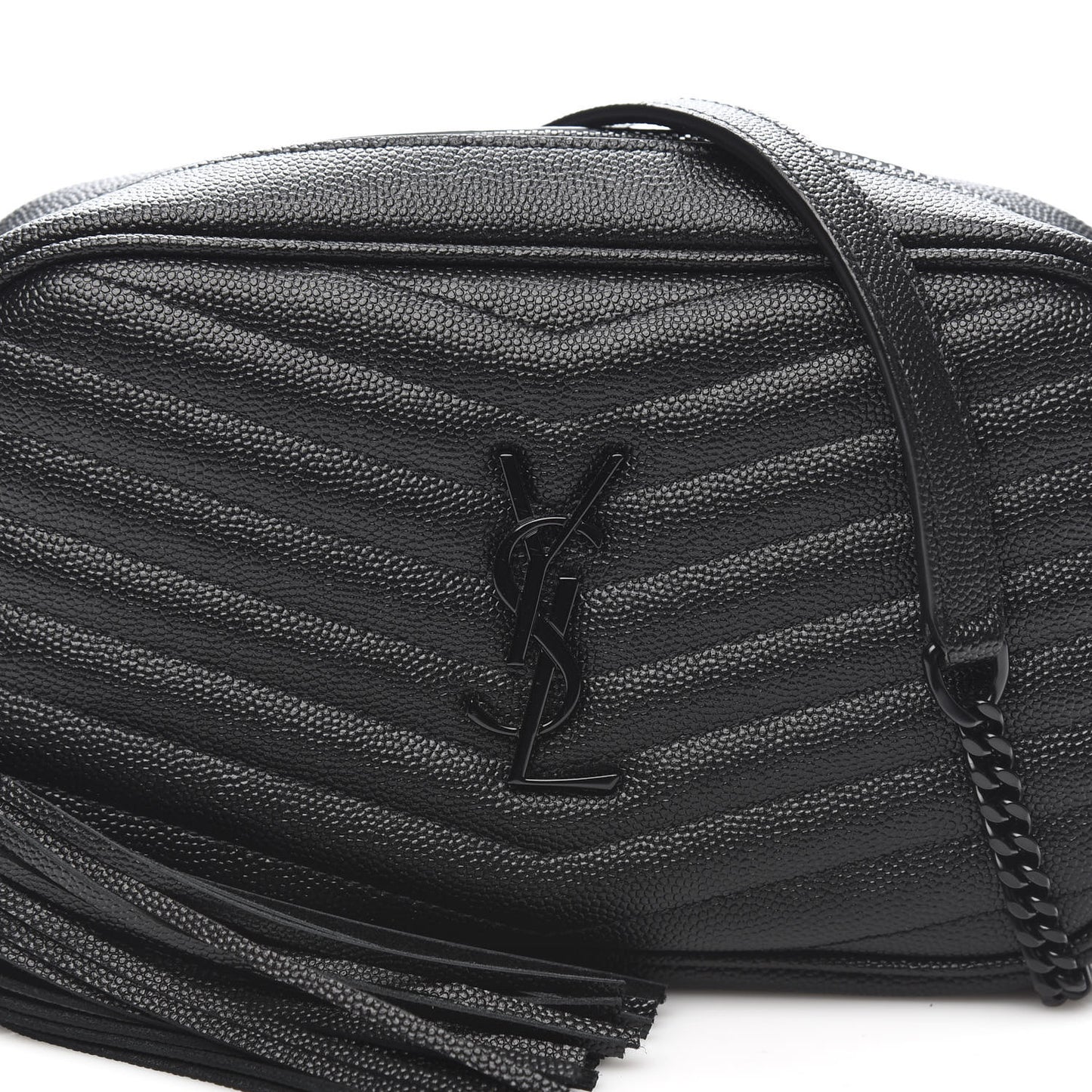 Grain De Poudre Matelasse Monogram Mini Lou Camera Bag Black