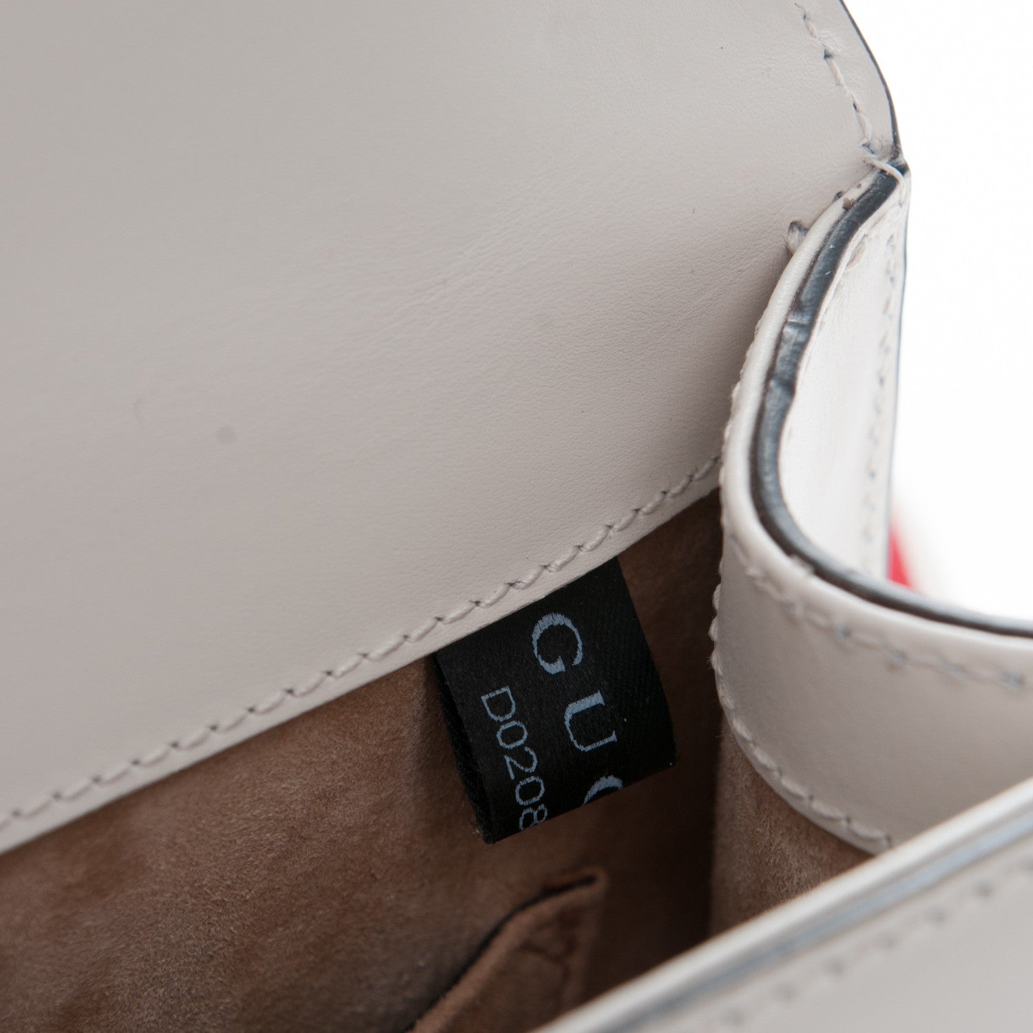 Gucci Calfskin Mini Sylvie Chain Shoulder Bag White 7 of 9