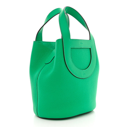 Hermes Taurillon Clemence Swift In-The-Loop 18 Bag Vert Comics 3 of 11