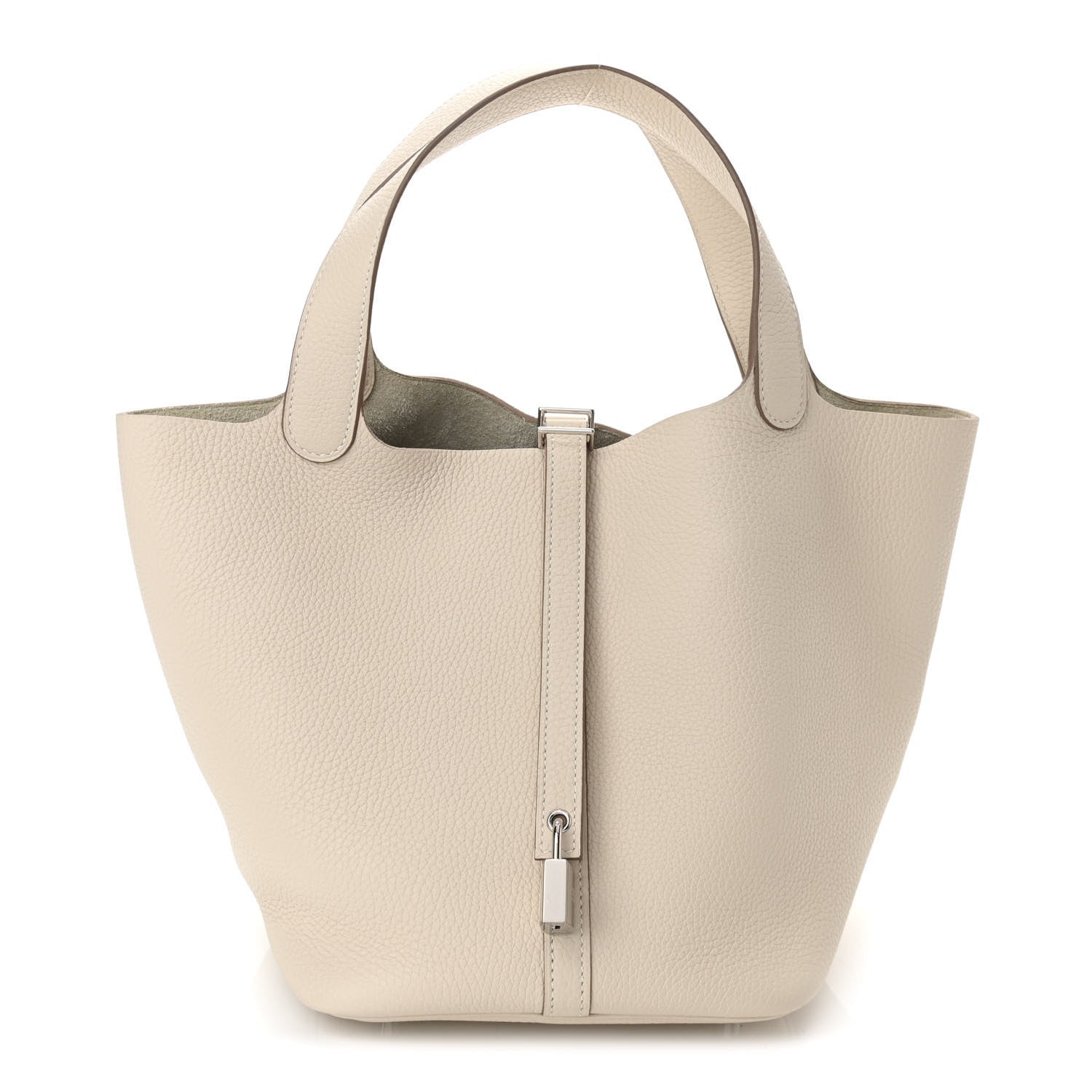 Hermes Taurillon Clemence Picotin Lock 22 MM Craie 1 of 10