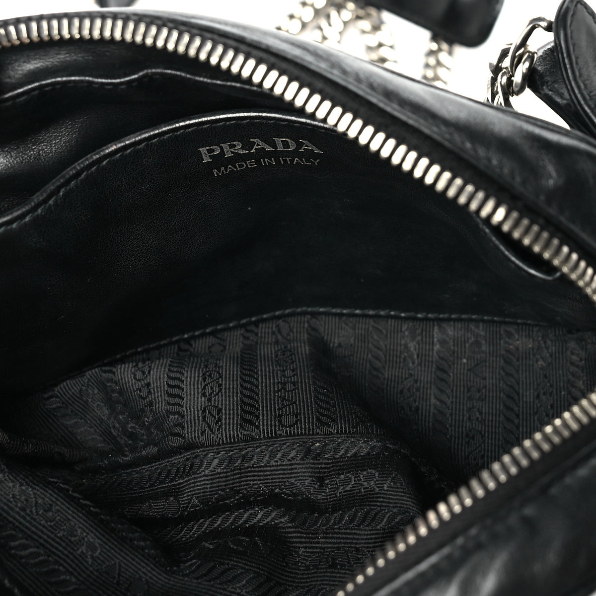 Soft Calfskin Diagramme Camera Bag Black