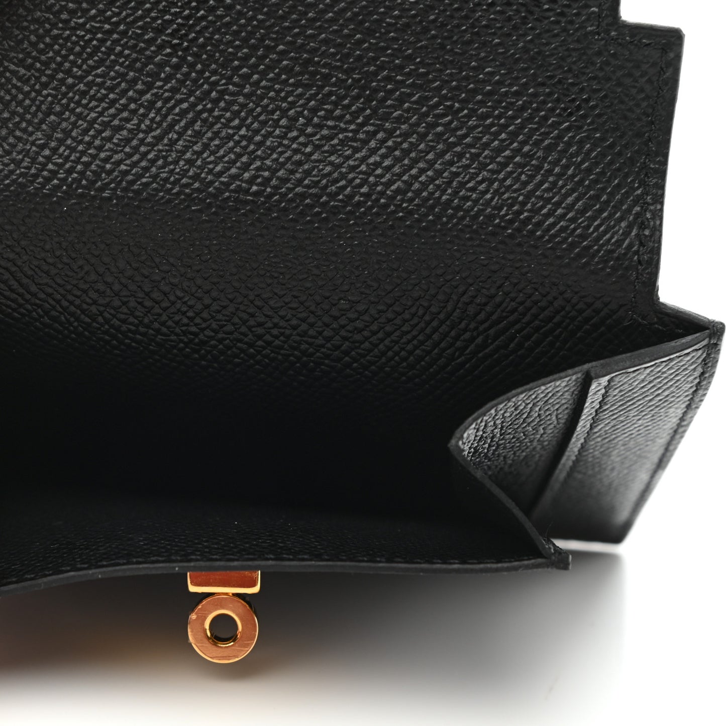 Epsom Kelly Pocket Compact Wallet Black