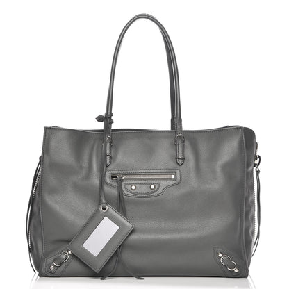 Balenciaga Veau Papier B4 Zip Around Tote Gris Fossile 1 of 8