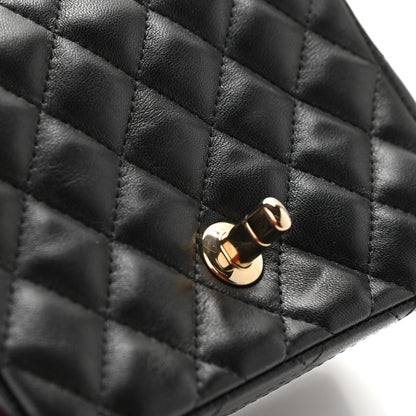 Chanel Lambskin Quilted Mini Square Flap Black 11 of 12