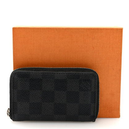 Louis Vuitton Damier Graphite Zippy Coin Purse Vertical 7 of 7