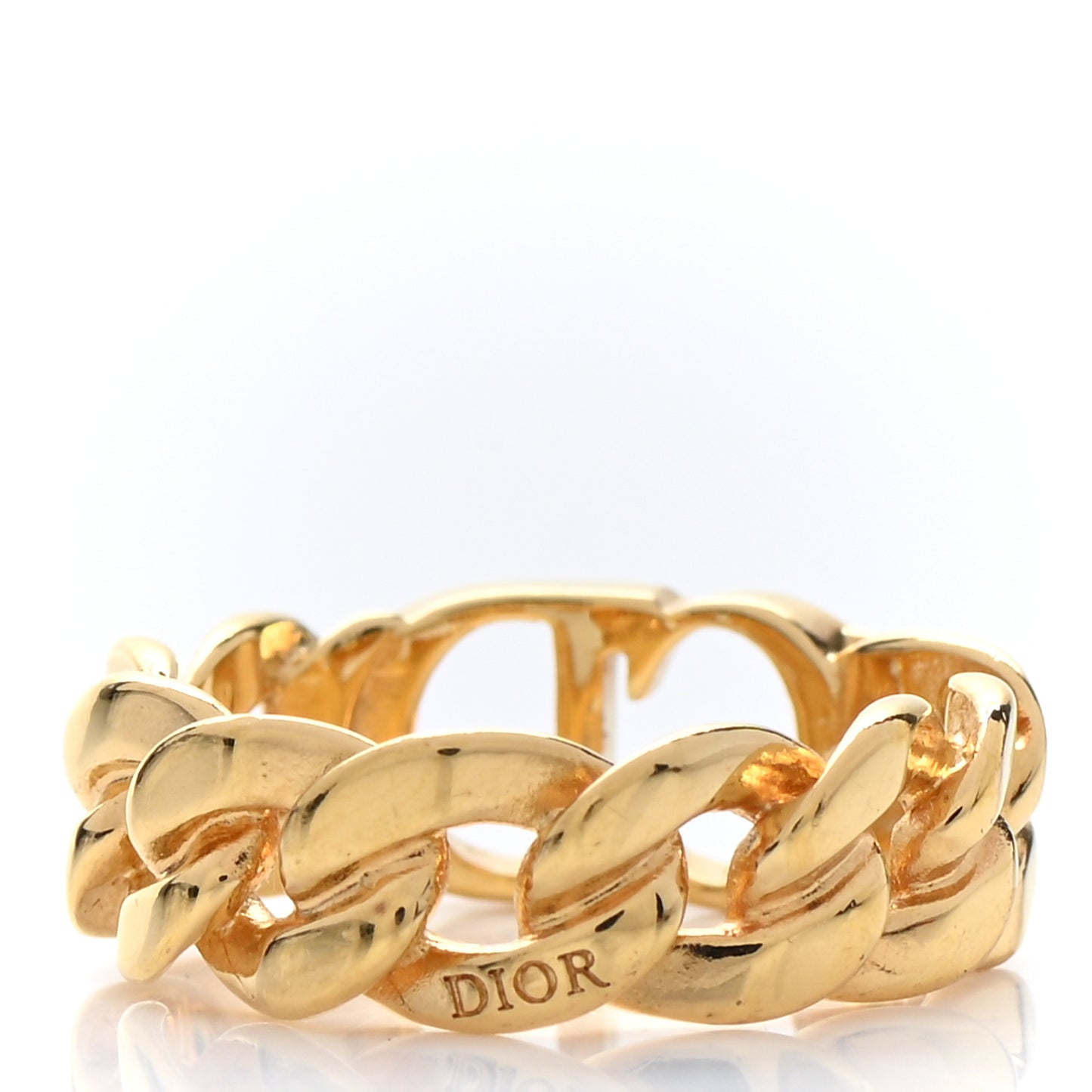 Metal Danseuse Etoile Chain Ring M Gold