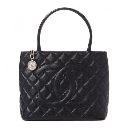Chanel Caviar Quilted Medallion Tote Black 1 of 10