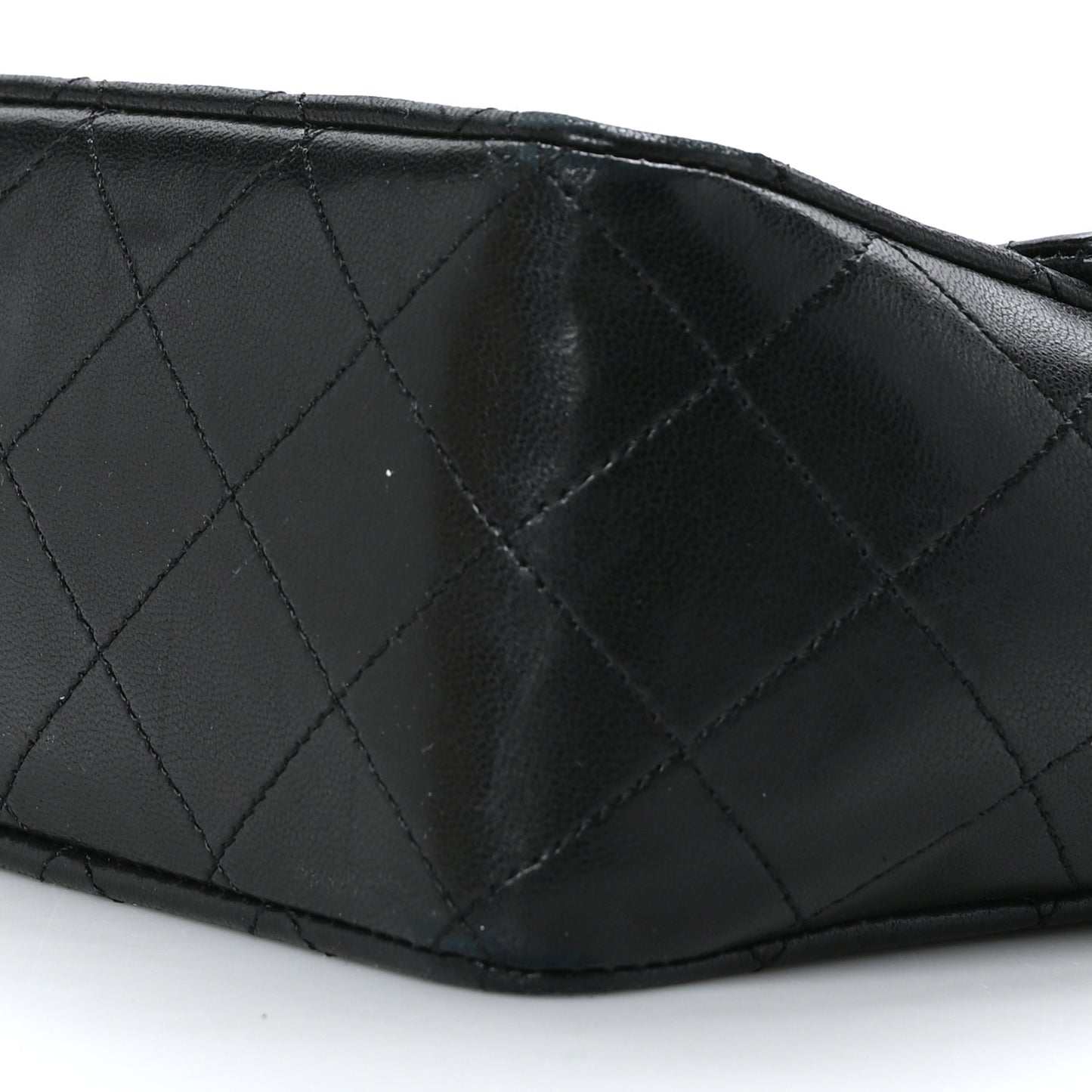 Lambskin Quilted XL Jumbo Single Flap Black