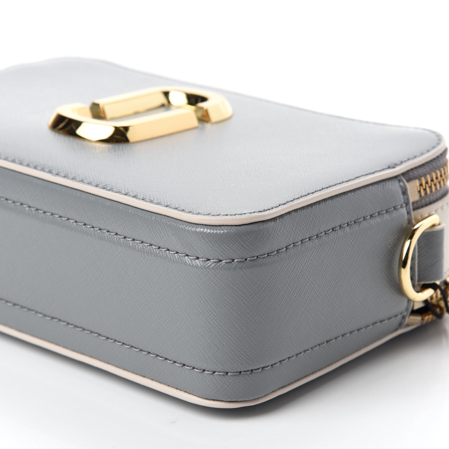 Saffiano Small Snapshot Camera Bag Rock Grey