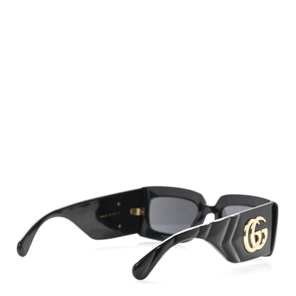 Gucci Oversized Rectangular Acetate Frame GG Marmont Logo Sunglasses GG0811S Black 4 of 7