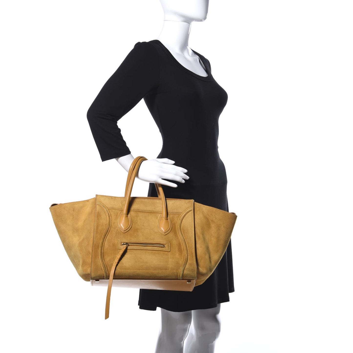 Suede Medium Phantom Luggage Amber
