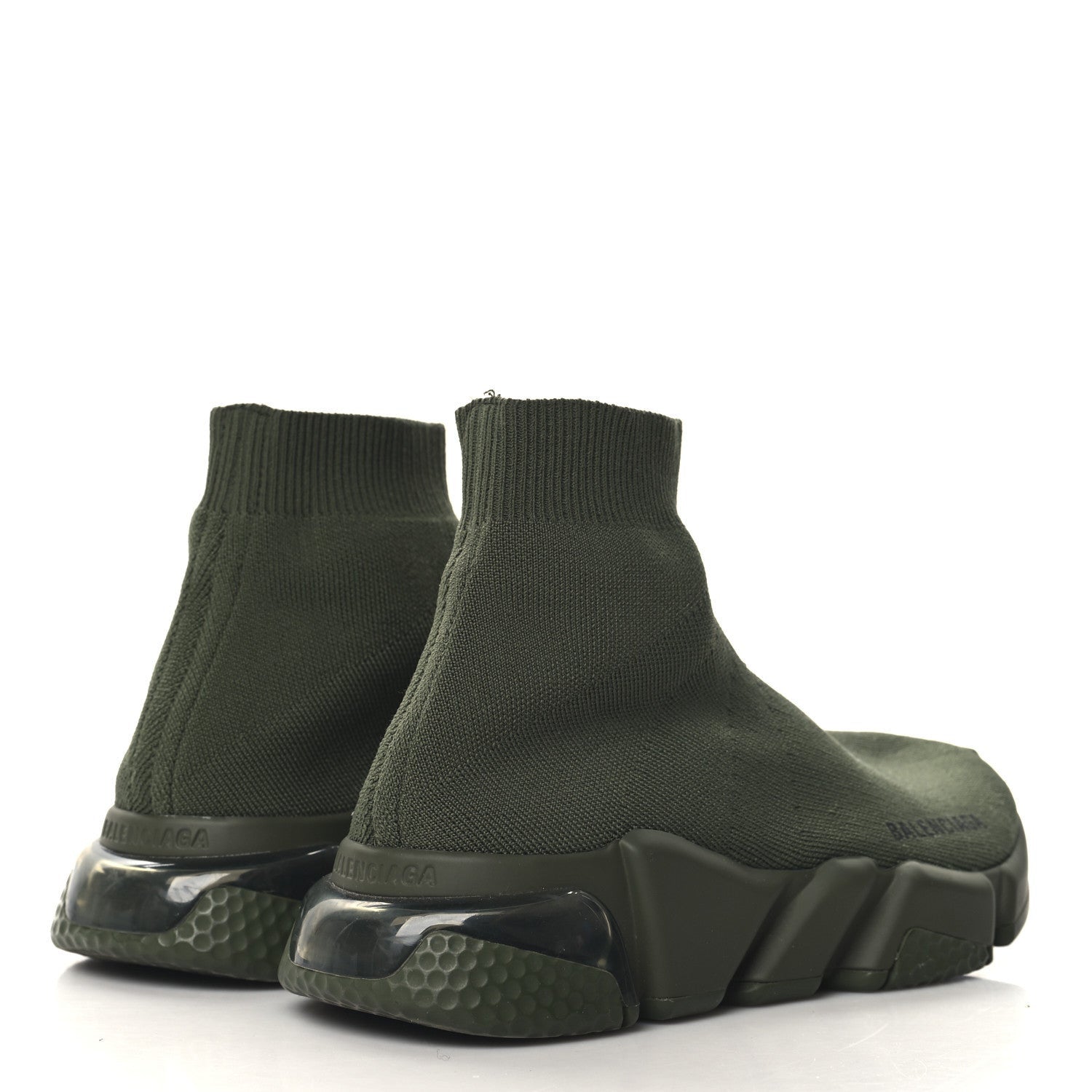 Balenciaga Technical 3D Recycled Knit Womens Speed 2.0 Sneakers 36 Green 5 of 7