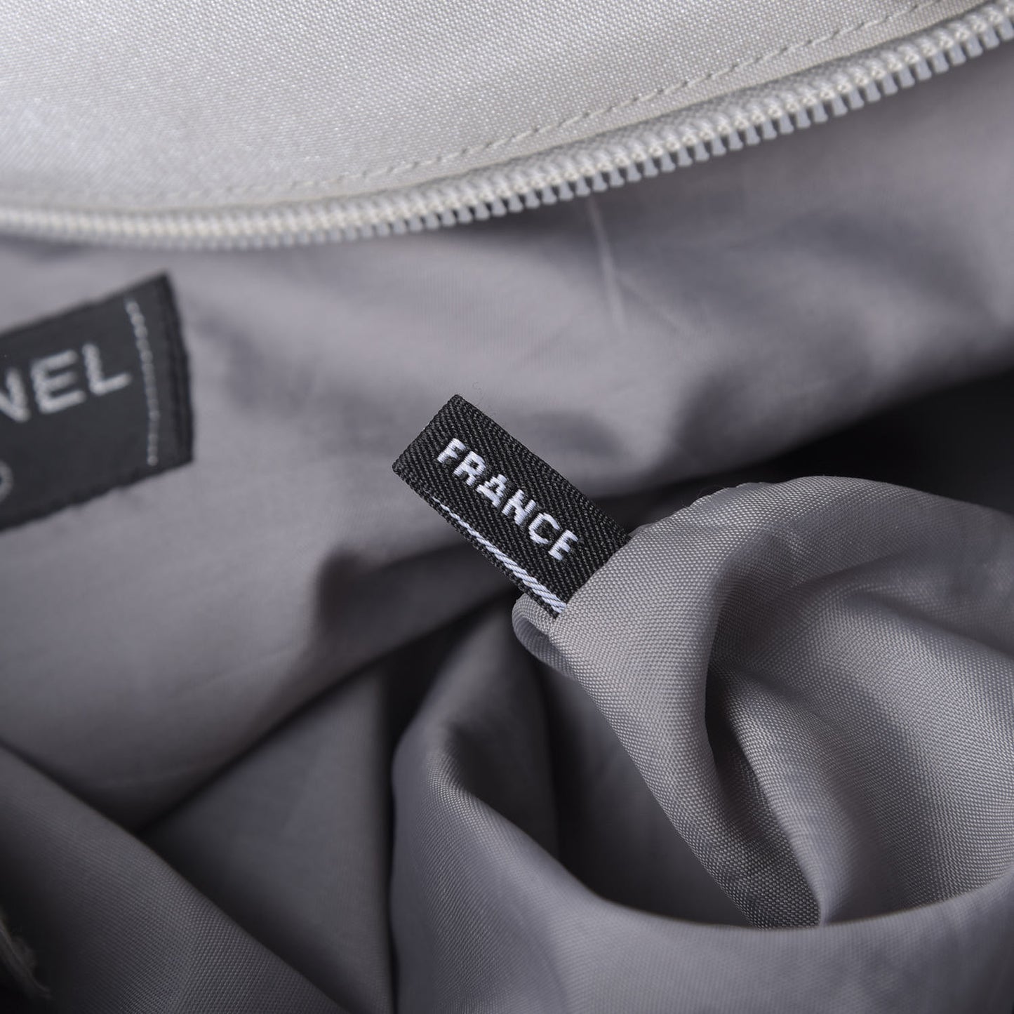 Canvas Sport Tote Grey White