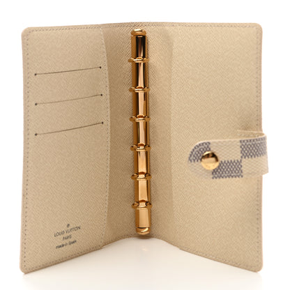 Louis Vuitton Damier Azur Small Ring Agenda Cover 5 of 6