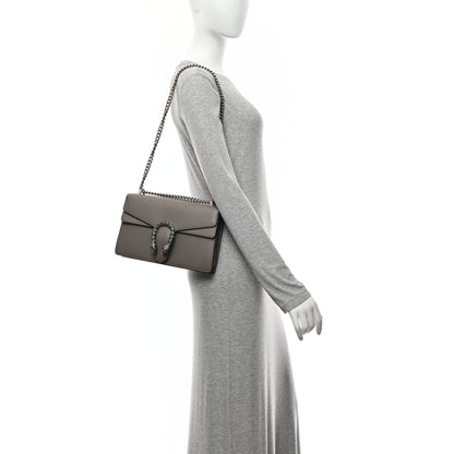 Gucci Pebbled Calfskin Small Dionysus Shoulder Bag Dusty Grey 2 of 12