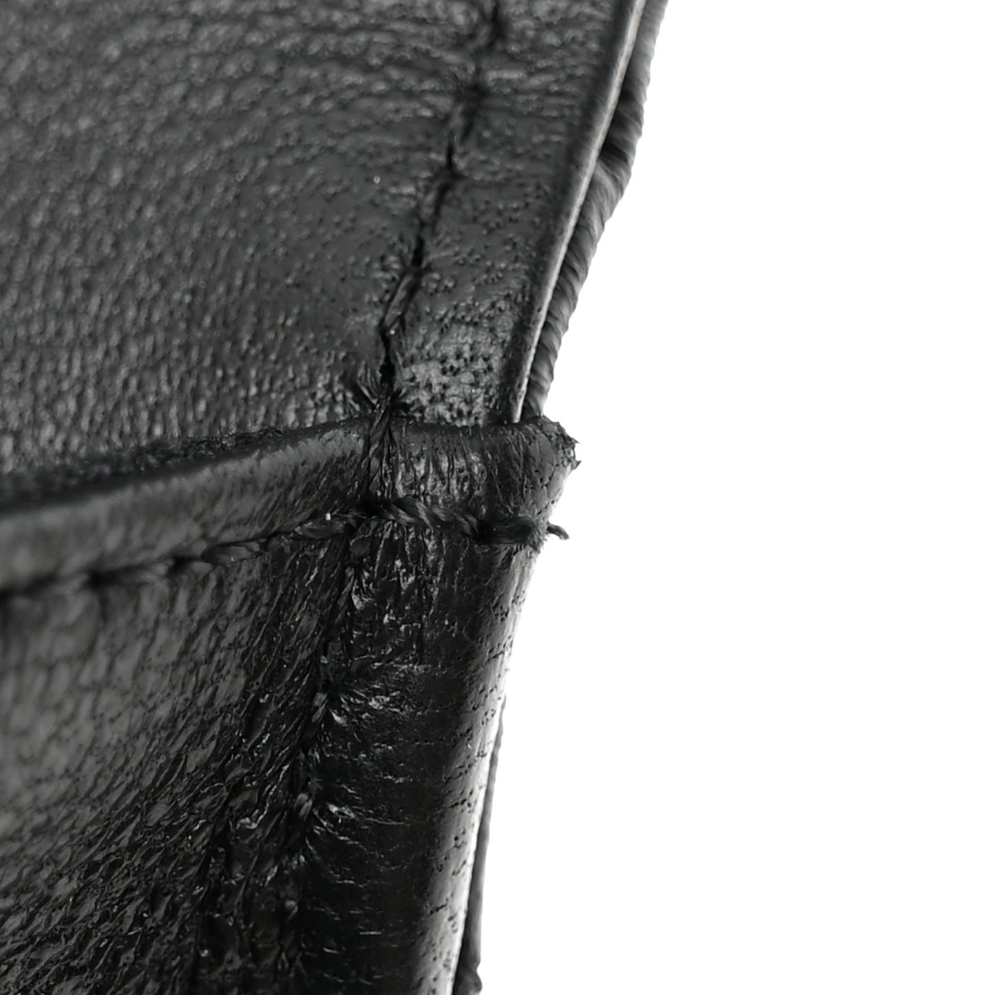 Lambskin Quilted Chain Top Handle Clutch With Chain Black