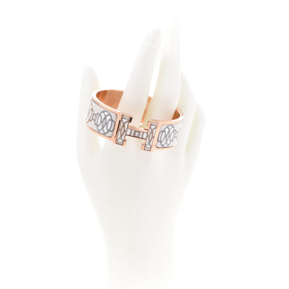 Hermes Enamel Wide Lift Profile Clic Clac H Bracelet PM Sable 2 of 7