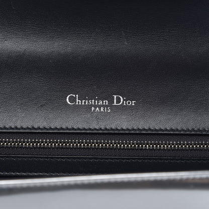 Christian Dior Metallic Patent Micro-Cannage Medium Diorama Flap Bag Silver 10 of 14