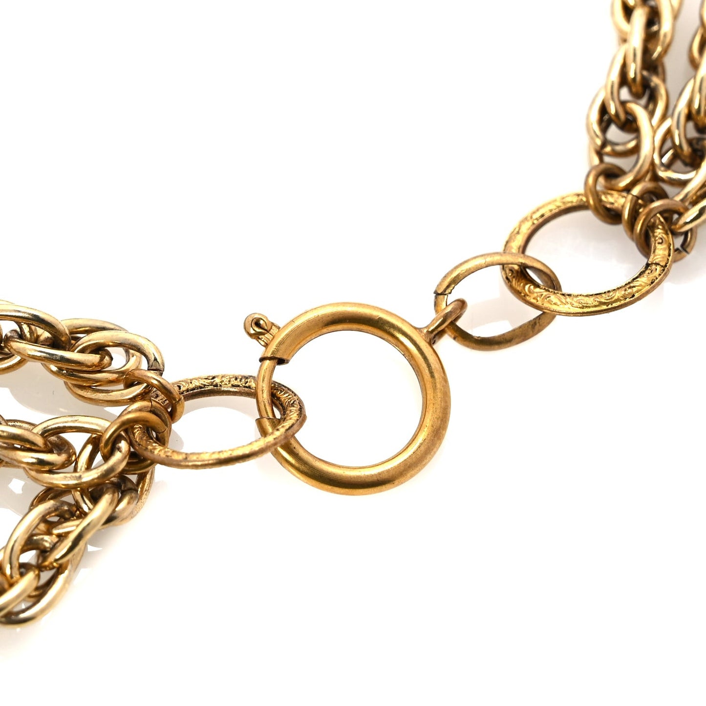 CC Chain Necklace Gold Gold