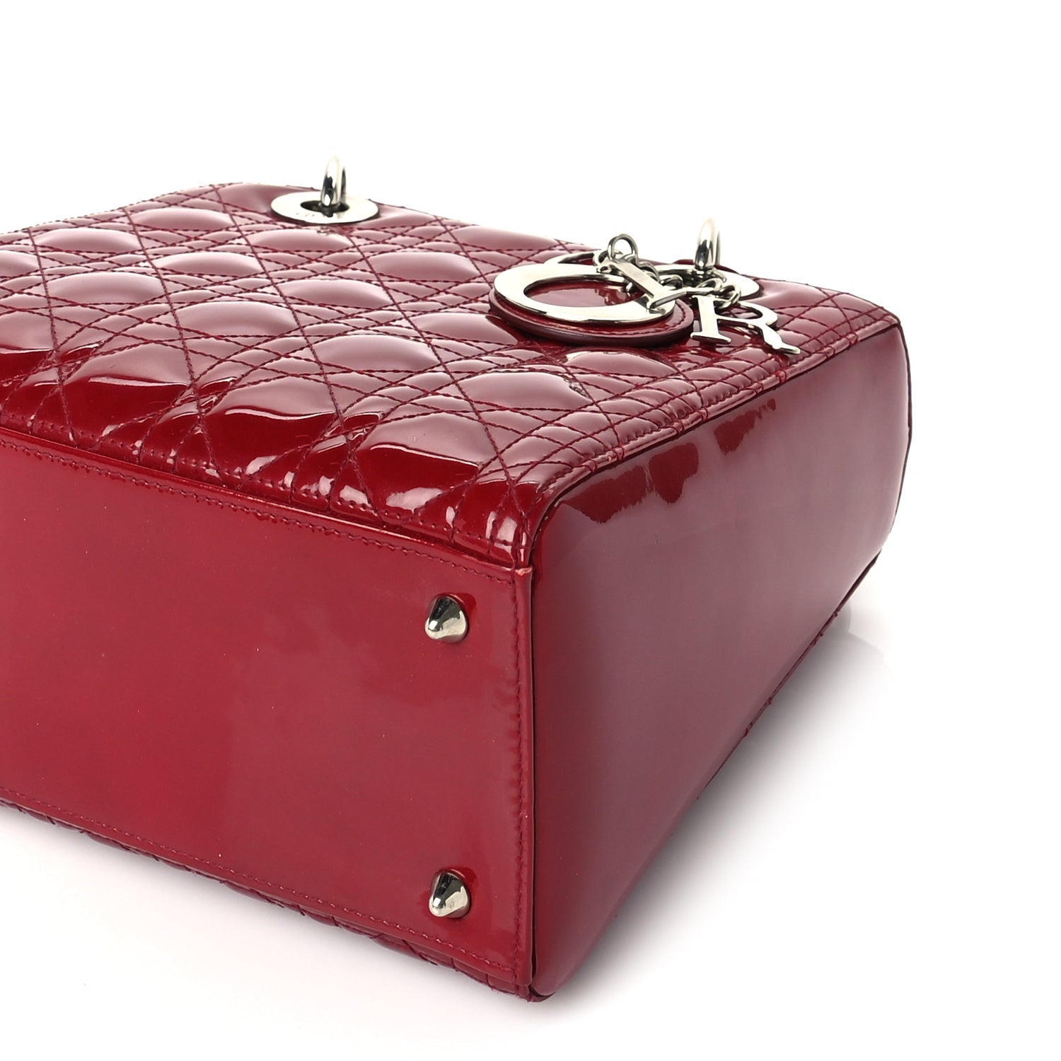 Christian Dior Patent Cannage Medium Lady Dior Red 8 of 8