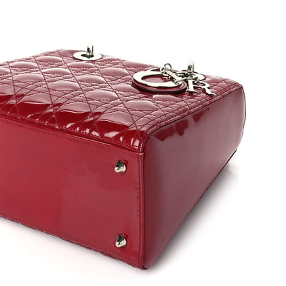 Christian Dior Patent Cannage Medium Lady Dior Red 8 of 8