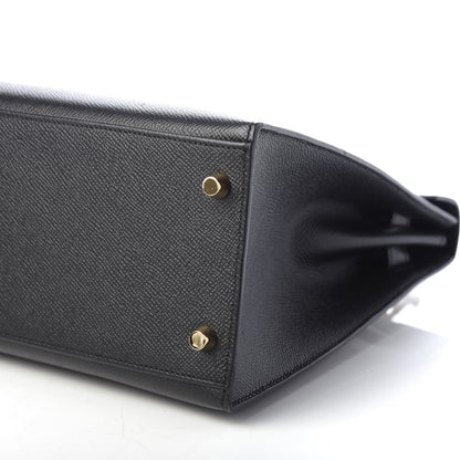 Hermes Epsom Kelly Sellier 32 Black 9 of 10