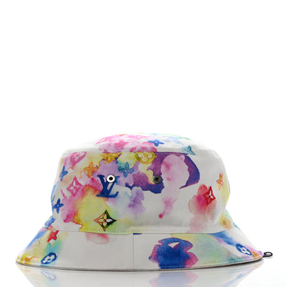 Louis Vuitton Watercolor Cotton Transformable Bob Bucket Hat 60 Multicolor 6 of 14