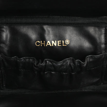 Chanel Lambskin Vanity Cosmetic Case Black 5 of 7